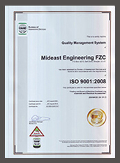 ISO 9001:2008 | Mideast Engineering FZC